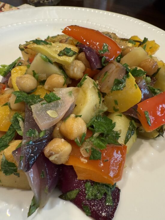 grilled veggies and protein