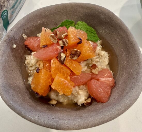 Herbed Citrus Oatmeal with Lavender & Oregano